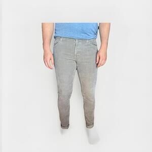 AG Adriano Goldschmied Tellis Corduroy Pants 31x34 Gray